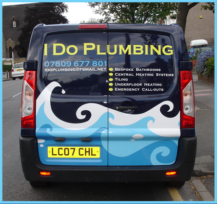 I Do Plumbing Van Back